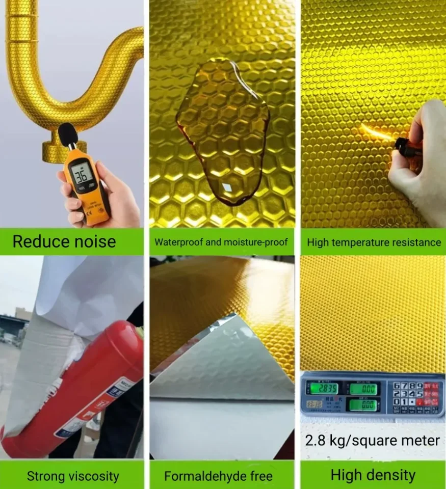 Automotive door sound insulation panel for noise reduction