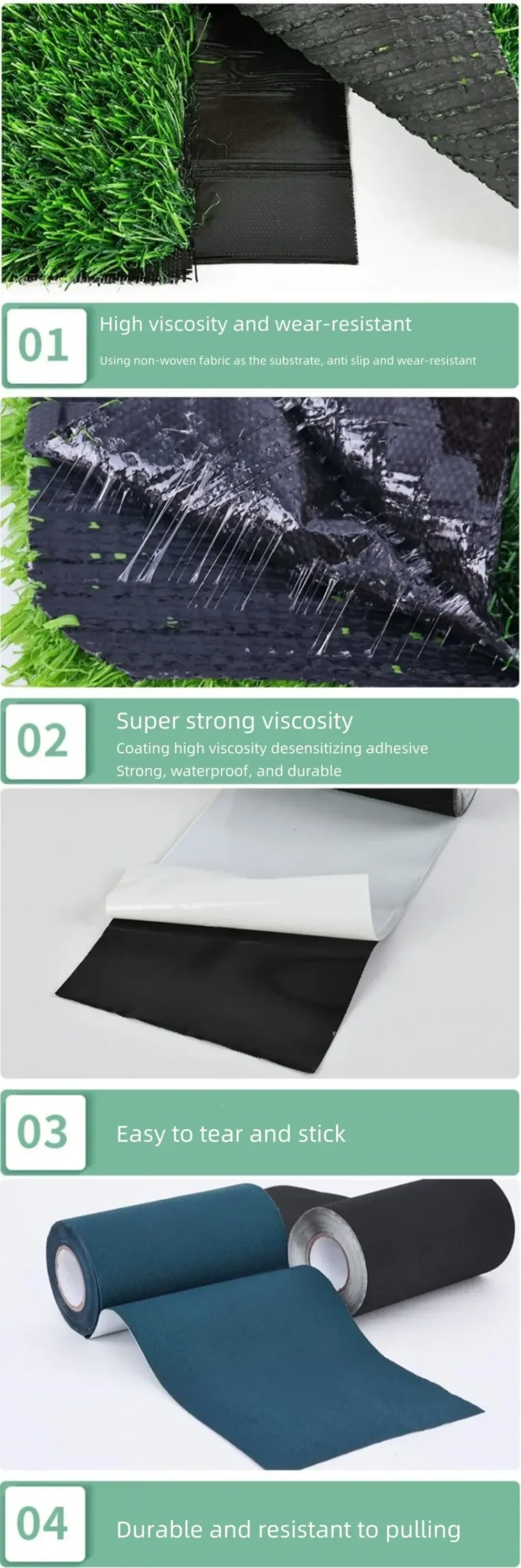 High-quality seam tape for football field artificial grass