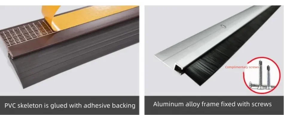 F-Type aluminum alloy brush door sealing strip's durability test