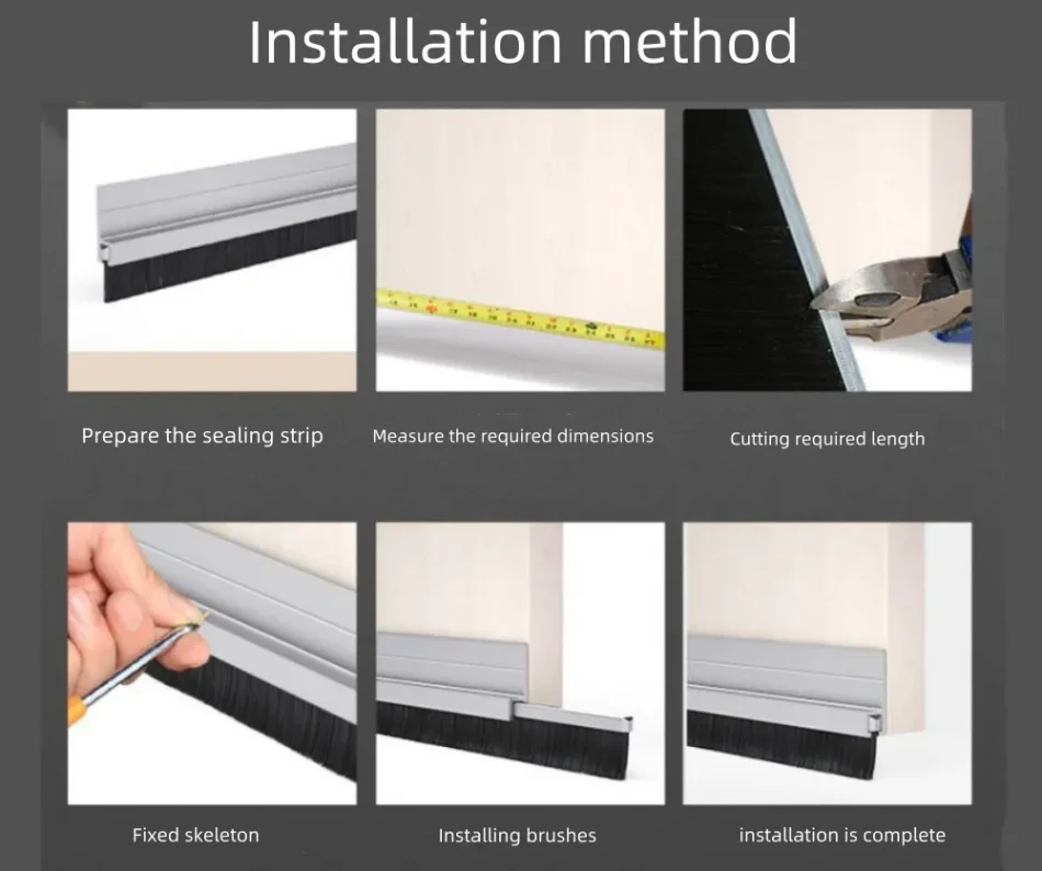 F-Type aluminum alloy brush door sealing strip's wind resistance test