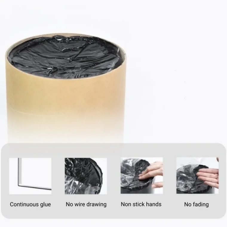 Black butyl insulating glass sealant for waterproof sealing