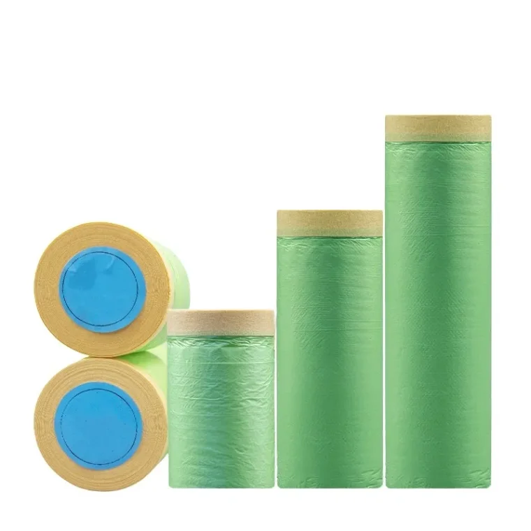 Drape painters film for automotive painting