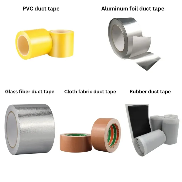 Duct pipe wrapping tape for HVAC, aluminum foil and self-adhesive