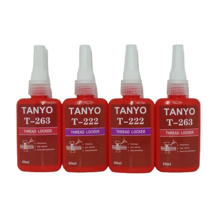 Tanyo purple threadlocker packaging showing product details