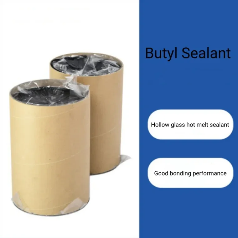 Black adhesive rubber butyl glue sealant for window sealing