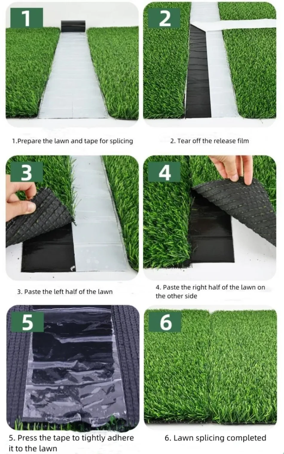 Packaging of artificial grass tape