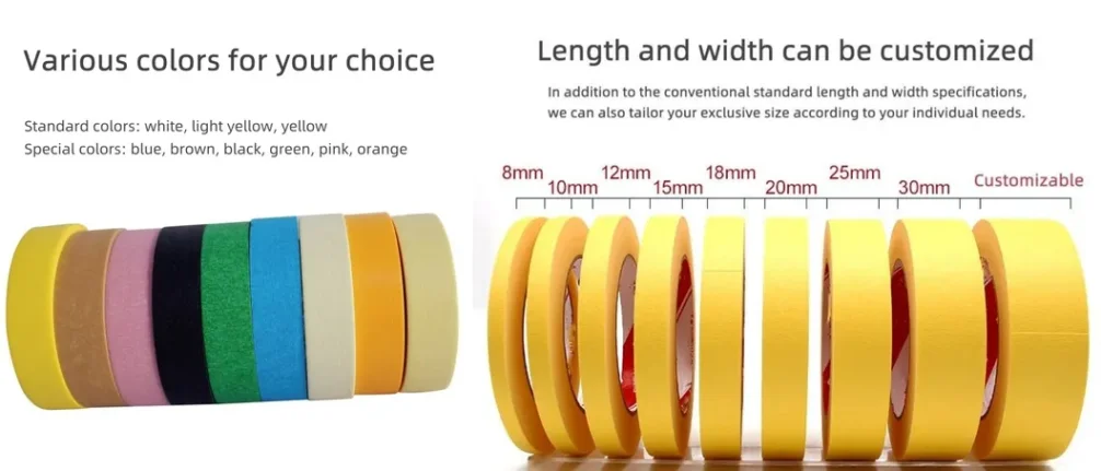 2-inch masking tape for automotive detailing