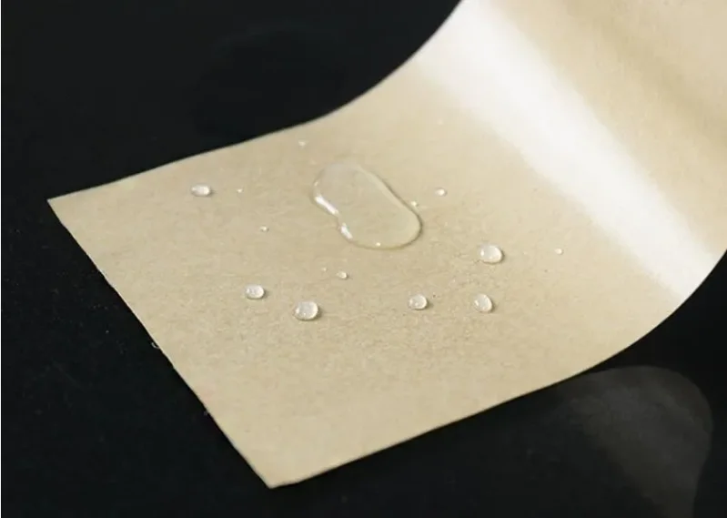 Application of kraft paper tape on a package