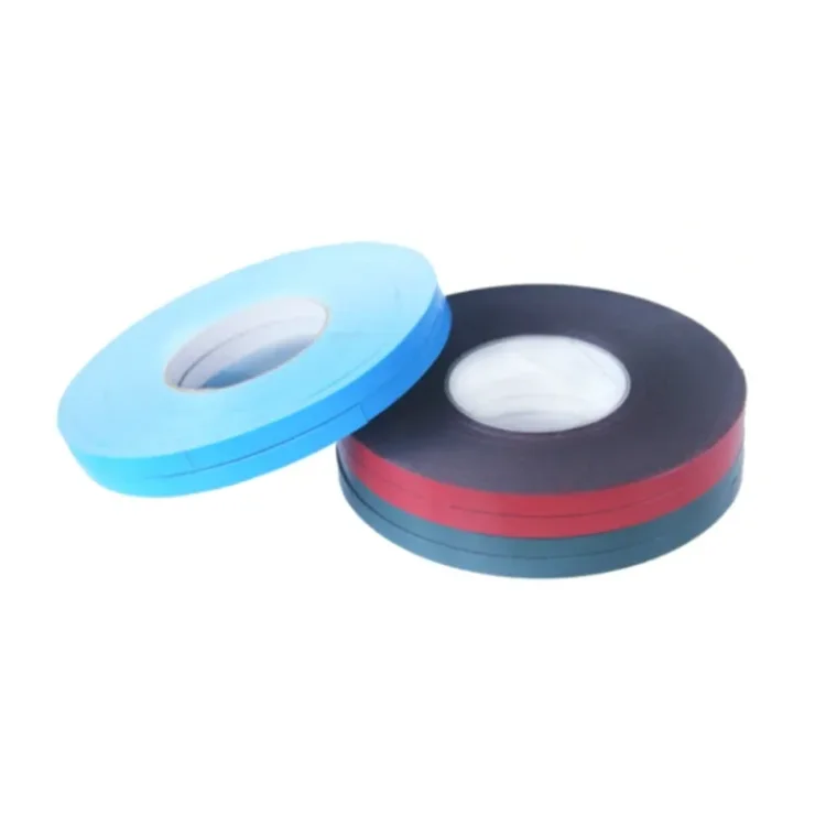 Detail view of double-sided tape for auto decoration, showing texture.