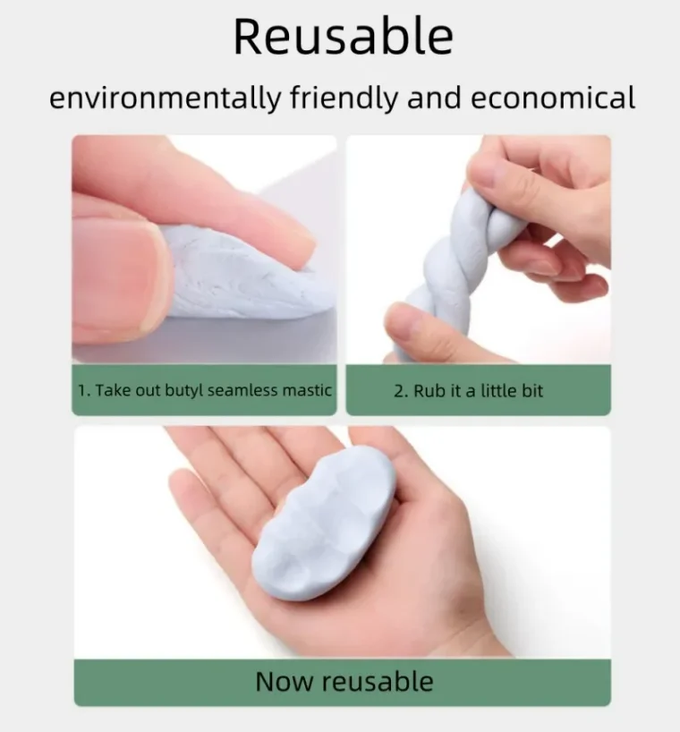 Application of double-sided adhesive for wall hanging