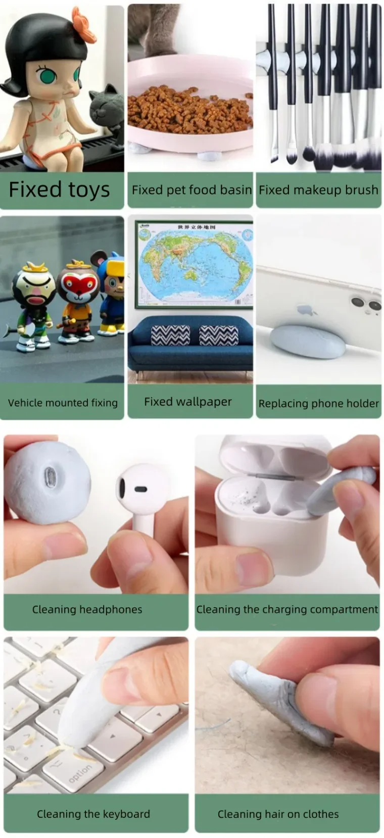 Traceless adhesive for wall mount