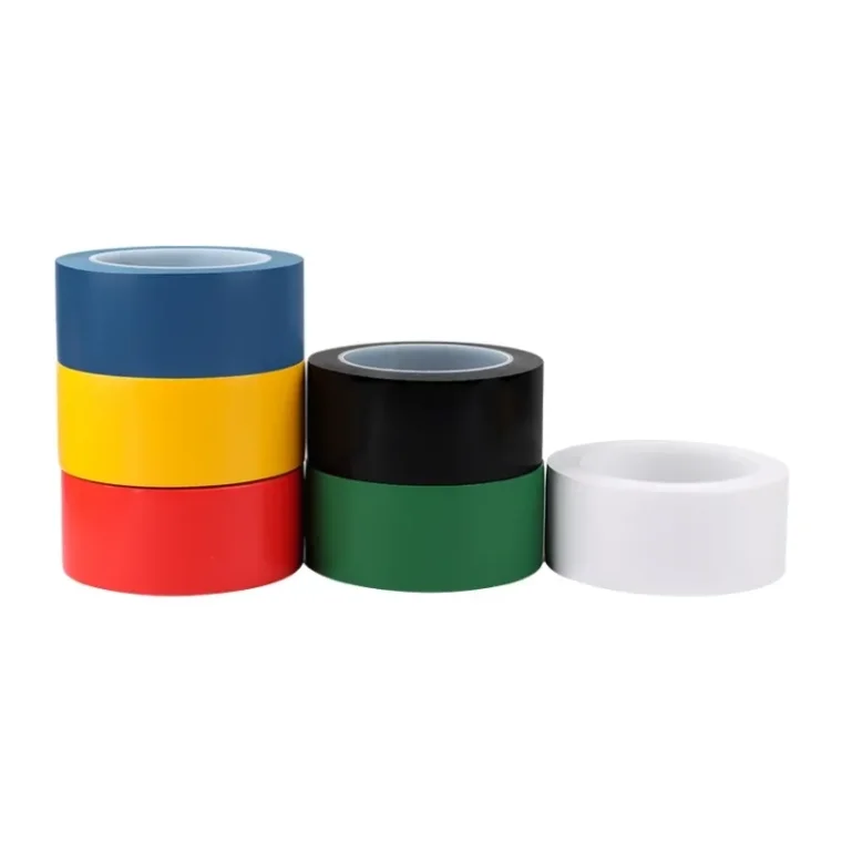 Texture of black PVC duct tape, 48mm x 30m, for ceramic tiles