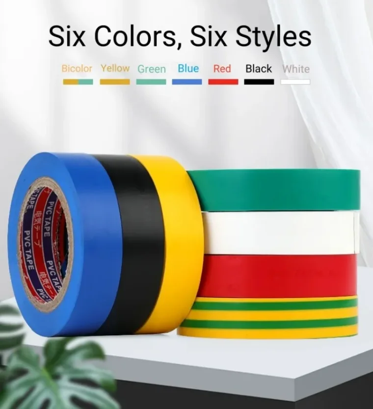 Unrolled orange adhesive tape on surface