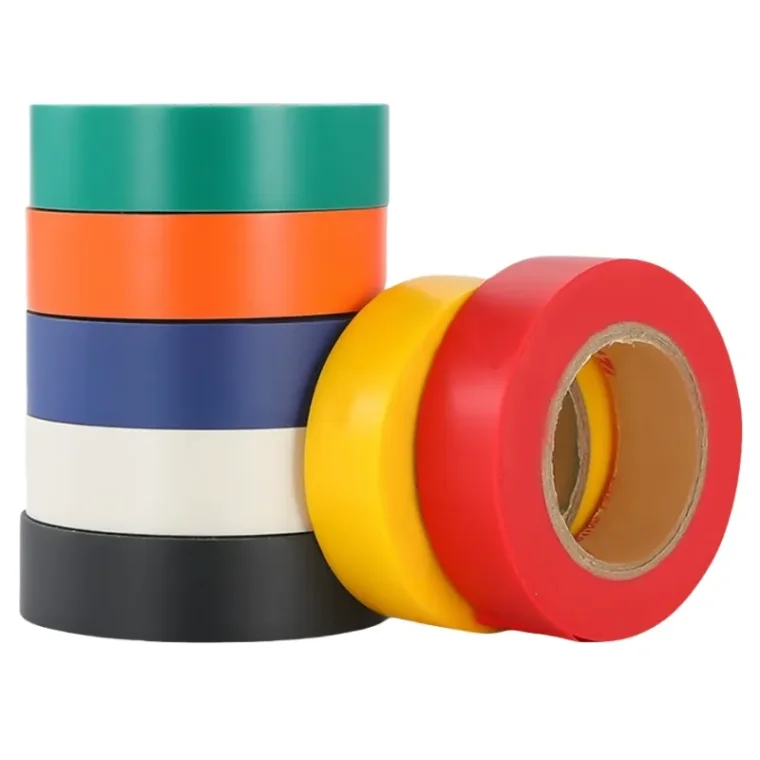 Texture of orange adhesive tape surface