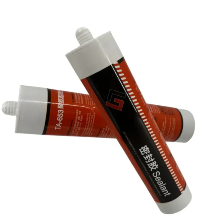 Odorless polyurethane sealant close-up view