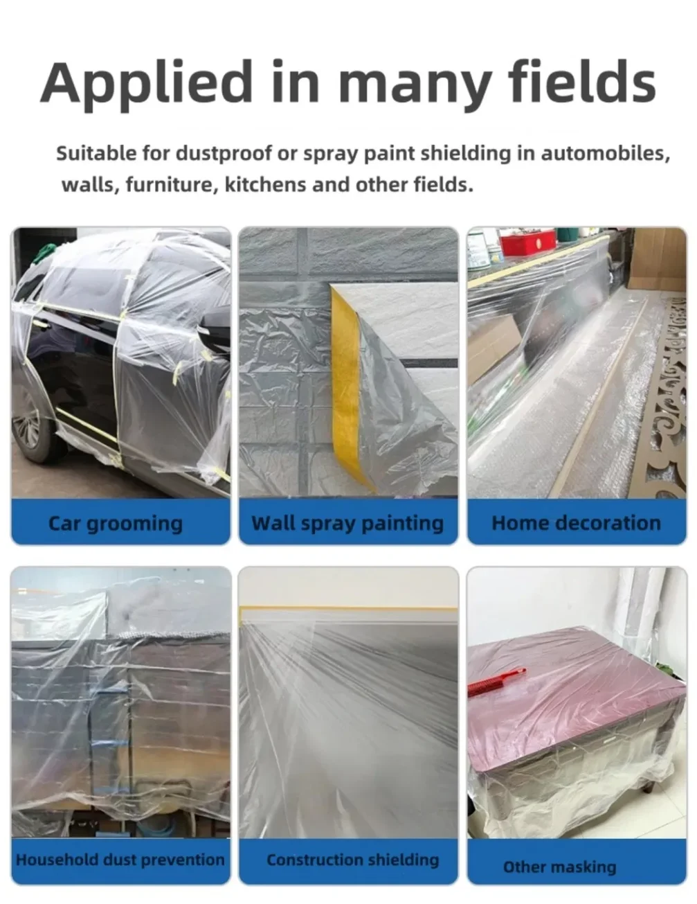 Plastic painting tape on painter paper roll for automotive use