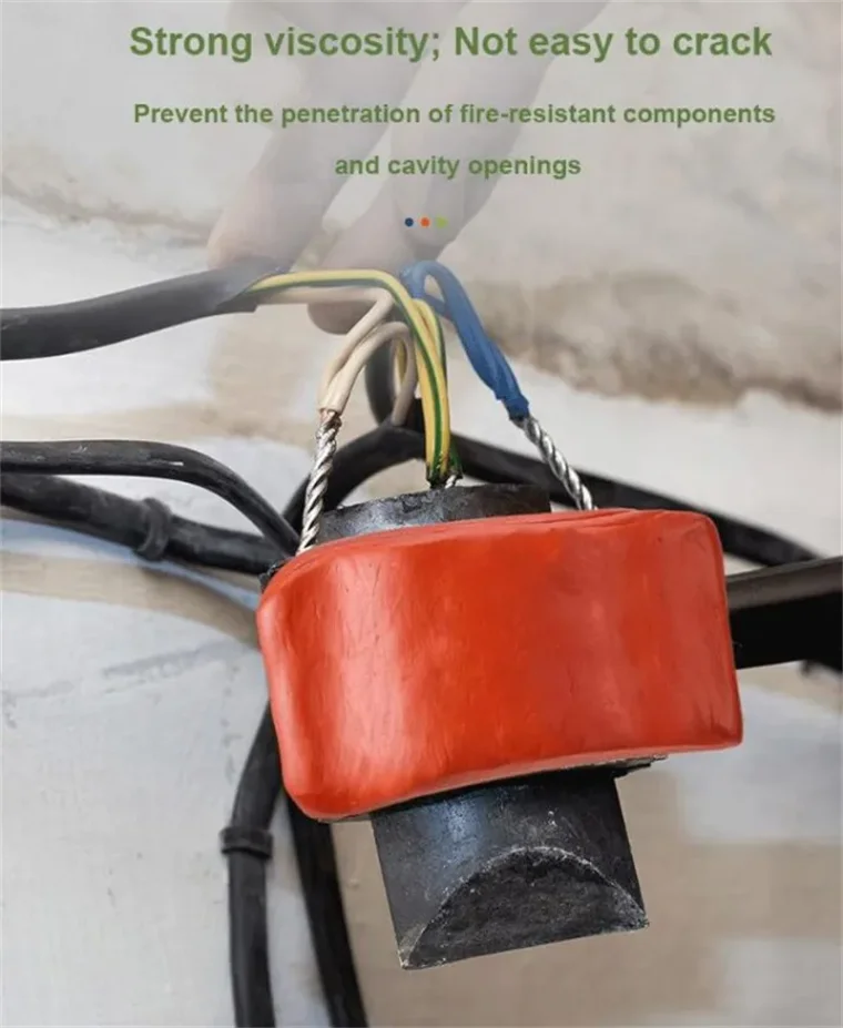 Electric control box fireproof gasket, flame retardant putty