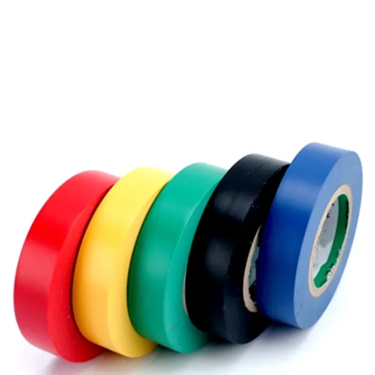 Insulation electric tape in white-yellow PVC