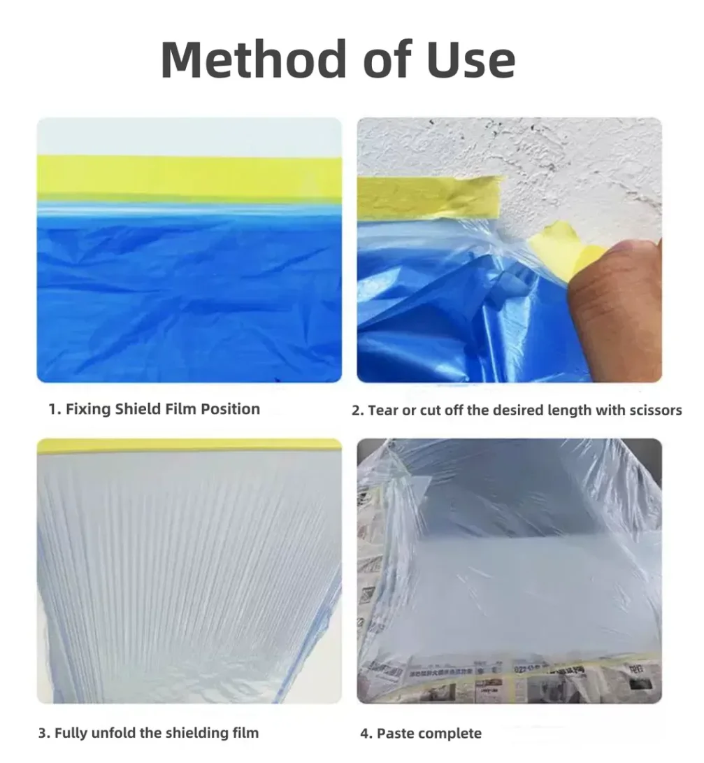 Drop film for automotive painting projects