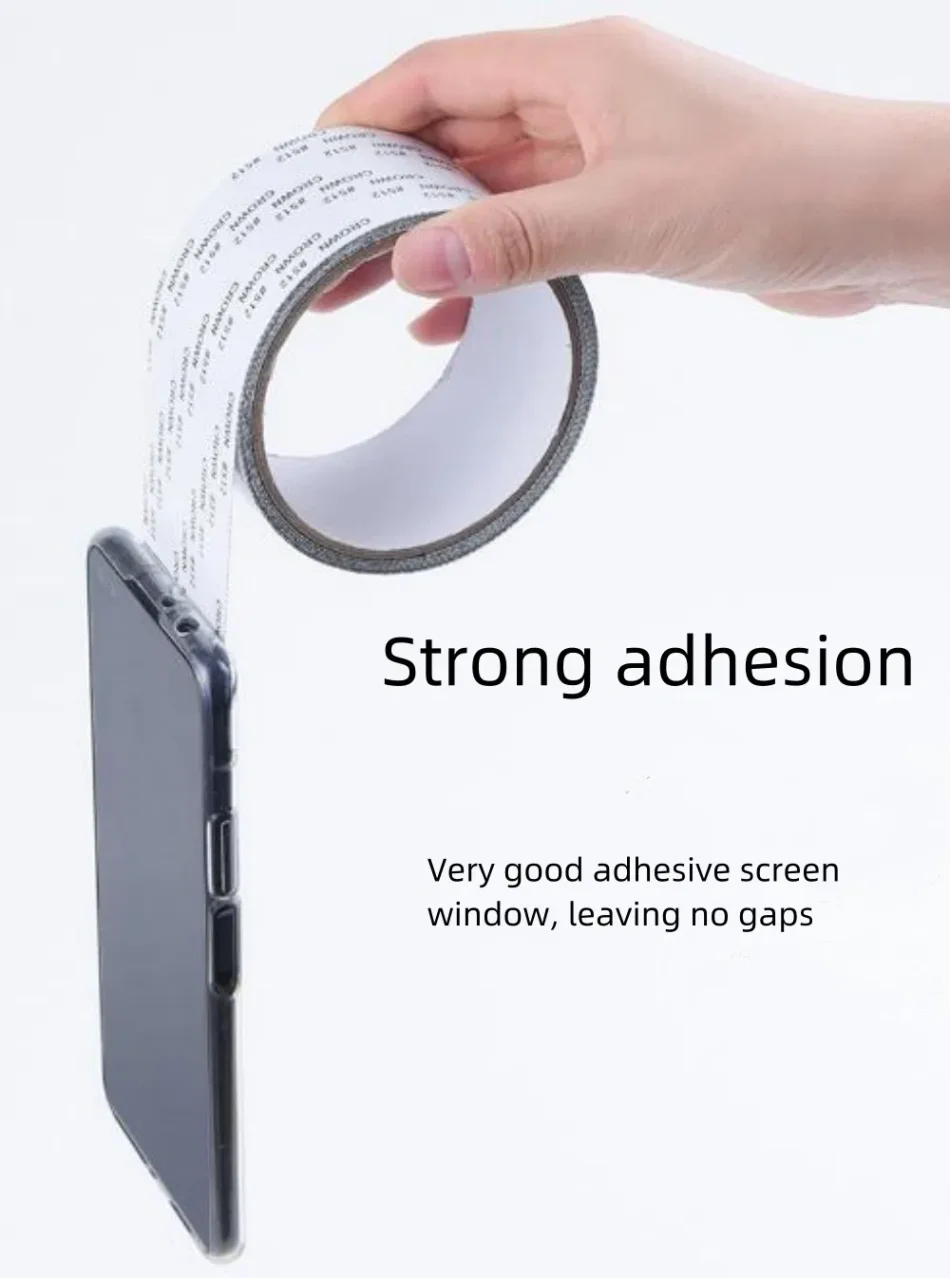 Detail of 3-layer adhesive fiberglass mesh repair kit