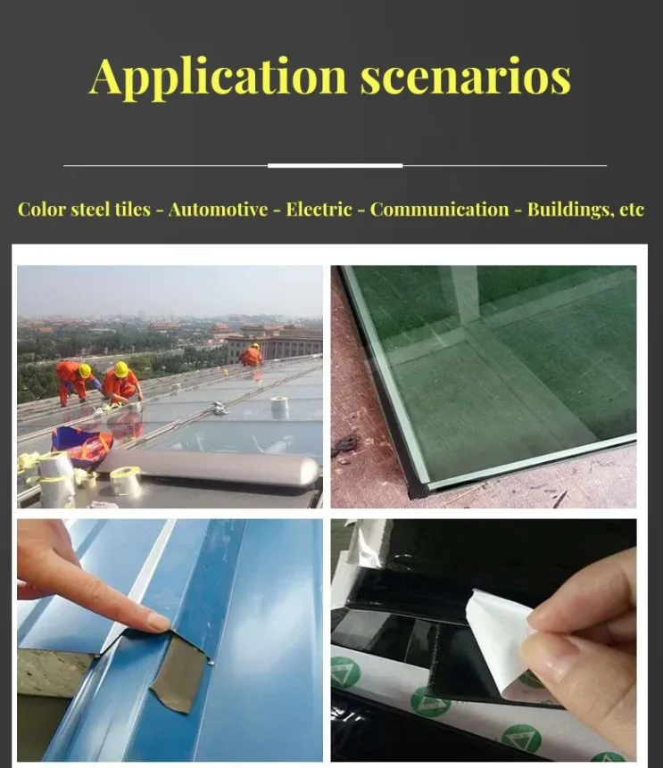 Self-adhesive sealing tape for easy and quick installation