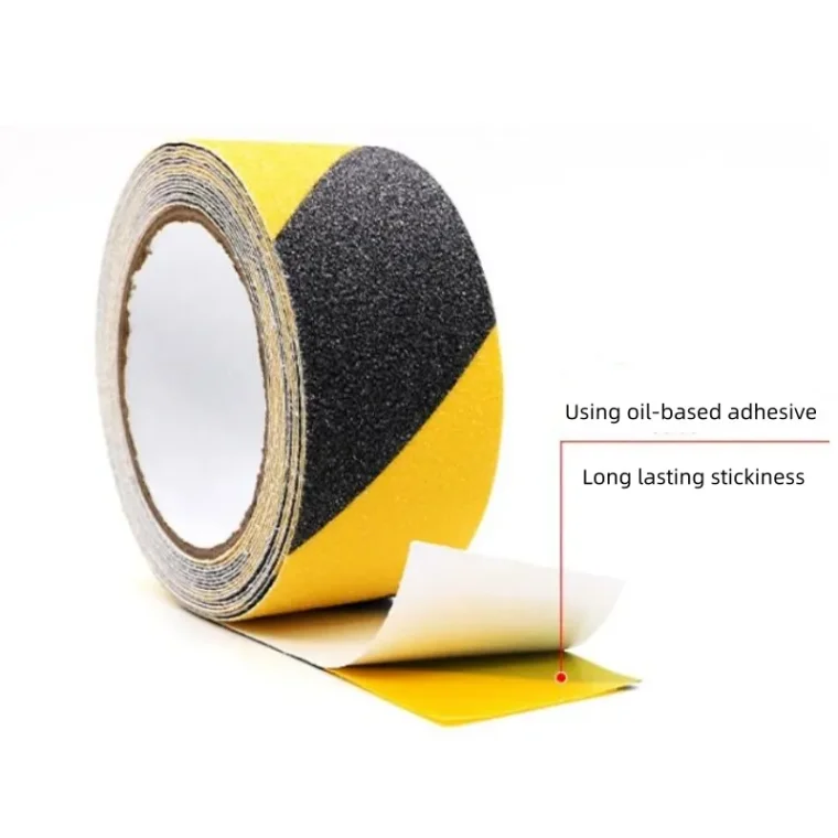 Frosted anti-slip traction tape for hazard warning and floor safety