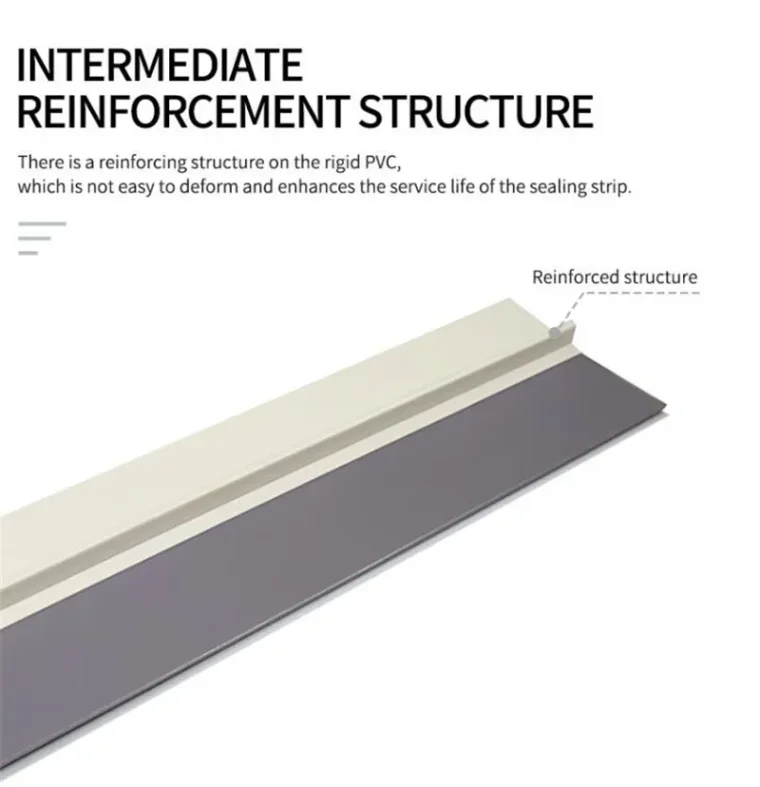 Effect of self-adhesive door seam strip on sealing gaps