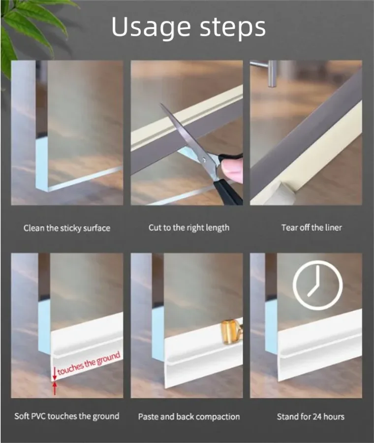 Usage scenarios of self-adhesive door seam strip