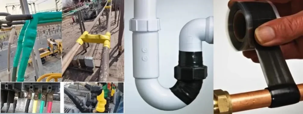 Highly elastic waterproof sealing tape for pipe leak repair