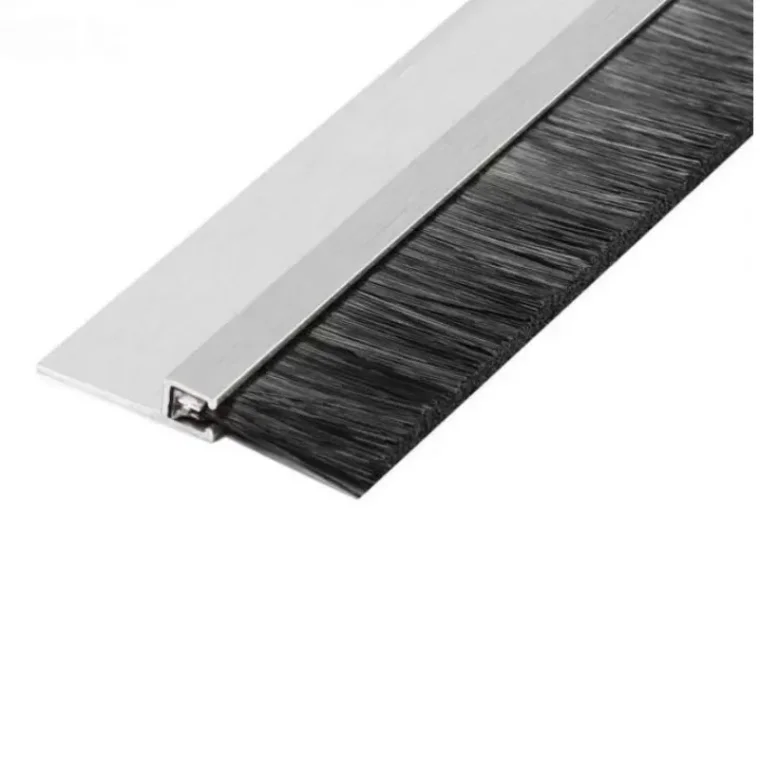 Self adhesive pile weather stripping for door sealing