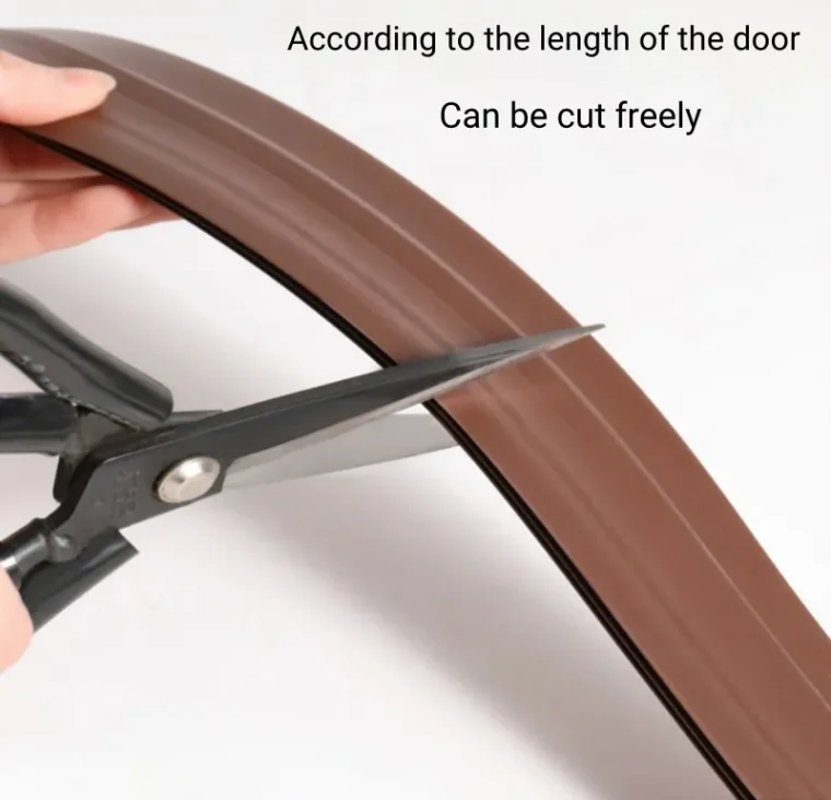 Self-adhesive silicone rubber strip for glass slide door