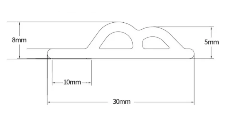Ageing-resistant rubber sealing strip for window