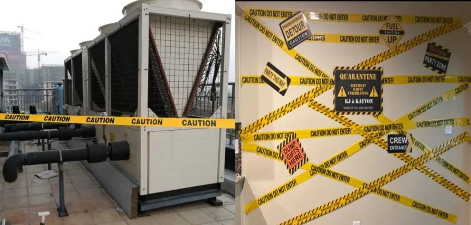 PE tape safety barrier for construction