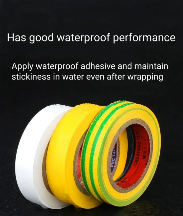 Green PVC insulation tape for automotive use