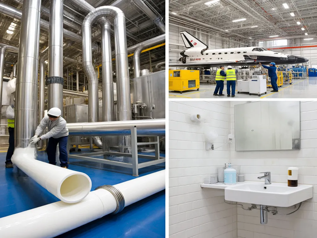 Duct sealant used in various industrial applications, including aerospace and plumbing