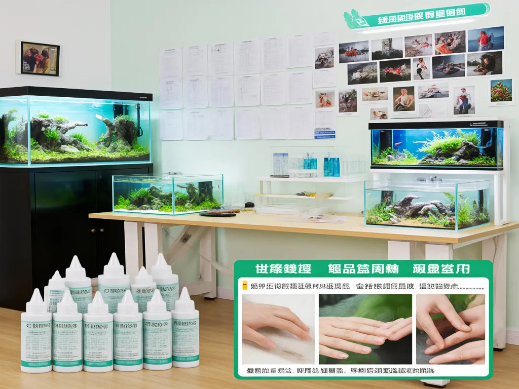 Aquarium sealant application demonstration