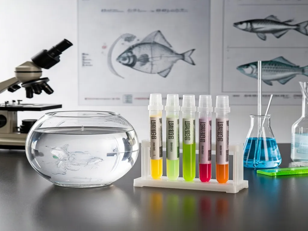 Aquarium sealant testing in a laboratory