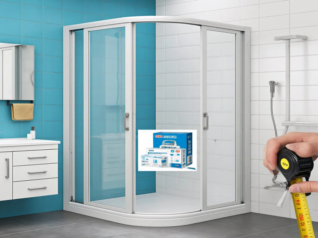 Measuring for shower door seal strip