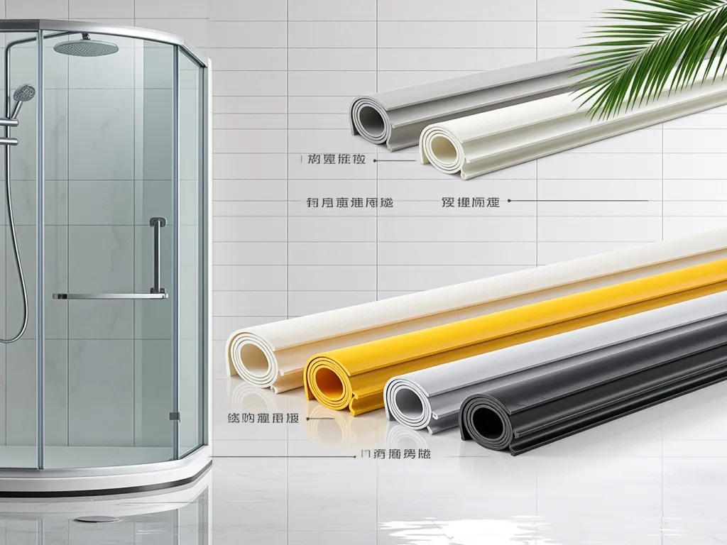 Variety of shower door bottom seal strips