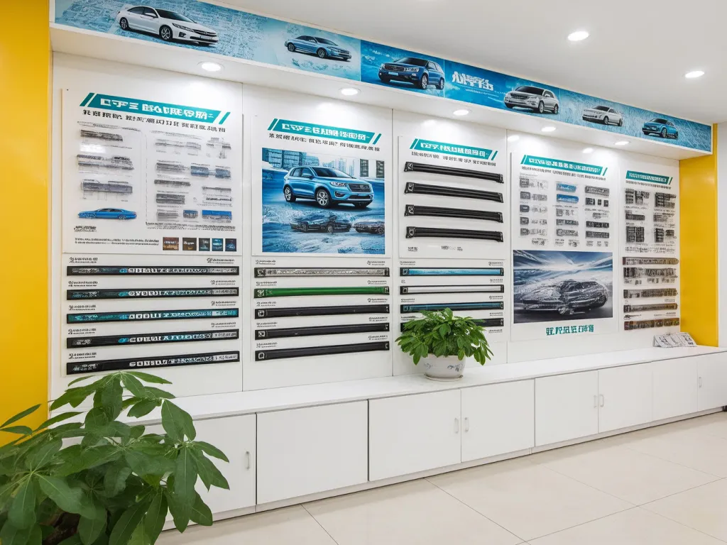 Showcase of various automotive seals and products