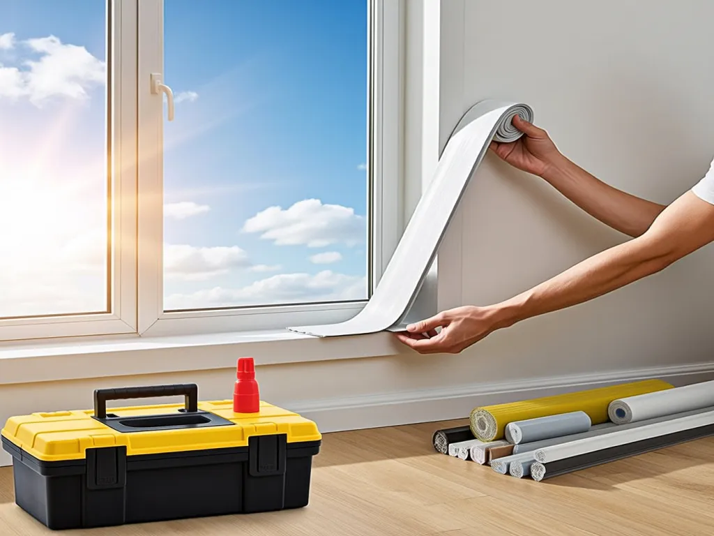 Installation of window seal strip by hand