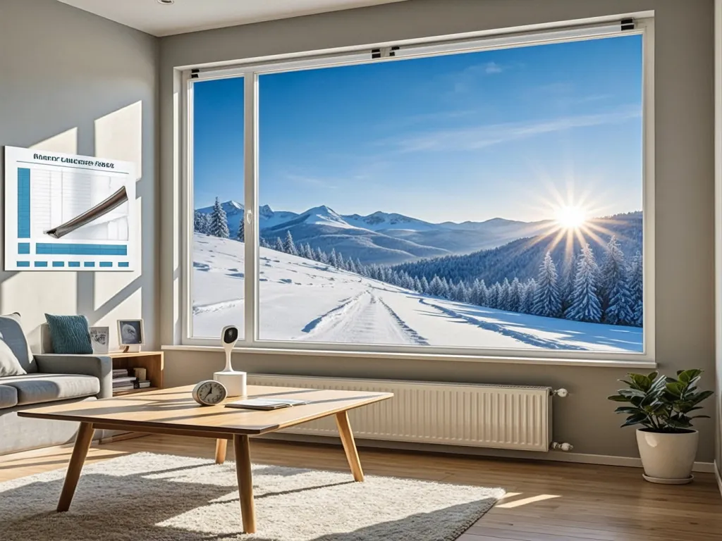 Window seal strip providing insulation in winter