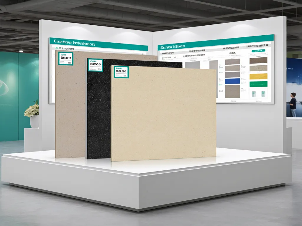 Soundproof material samples and specifications on a desk