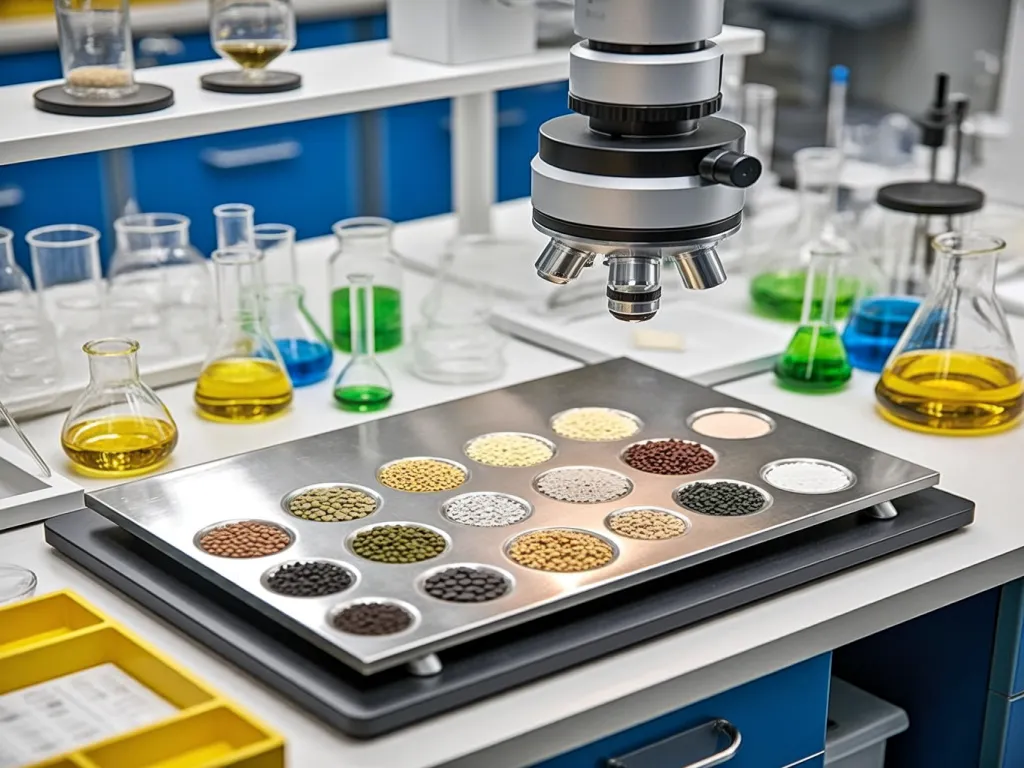 Testing sealant materials in a chemical laboratory