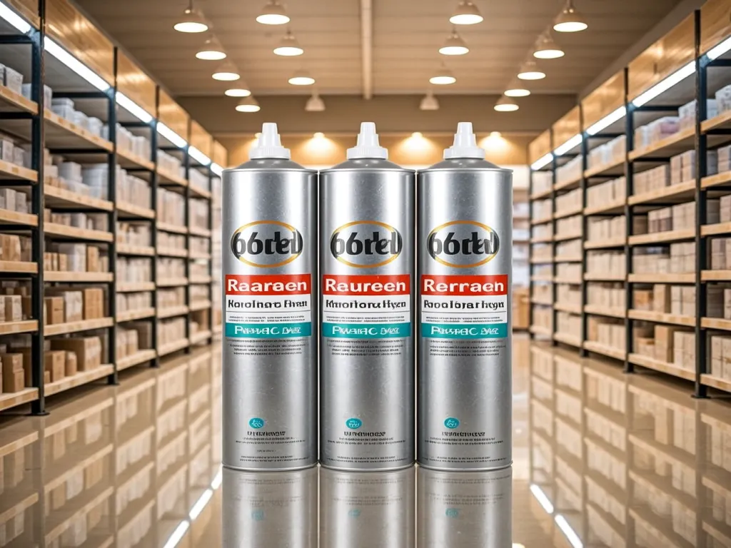 Neutral cure silicone sealant products in warehouse